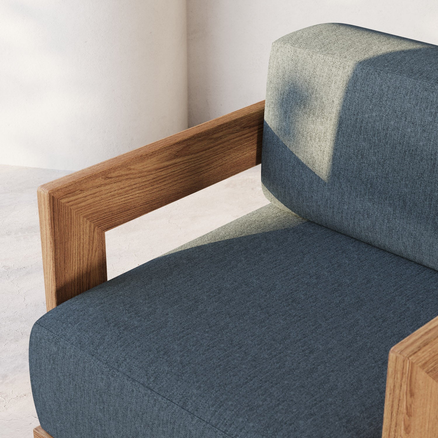 S2 Teak Double Chaise Lounge