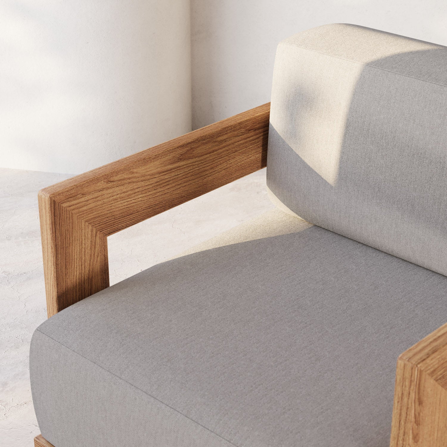 S2 Teak Double Chaise Lounge