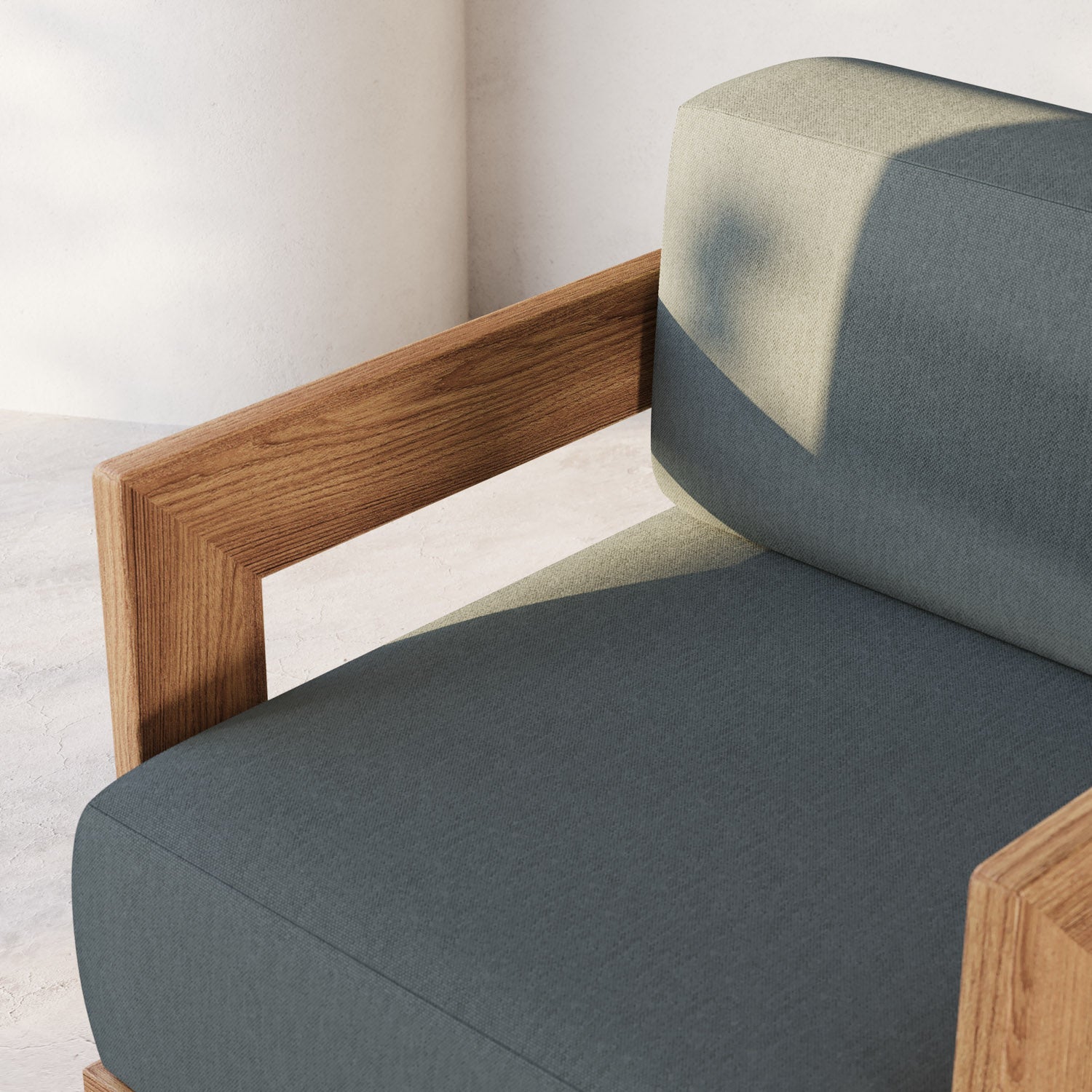 S2 Teak Double Chaise Lounge
