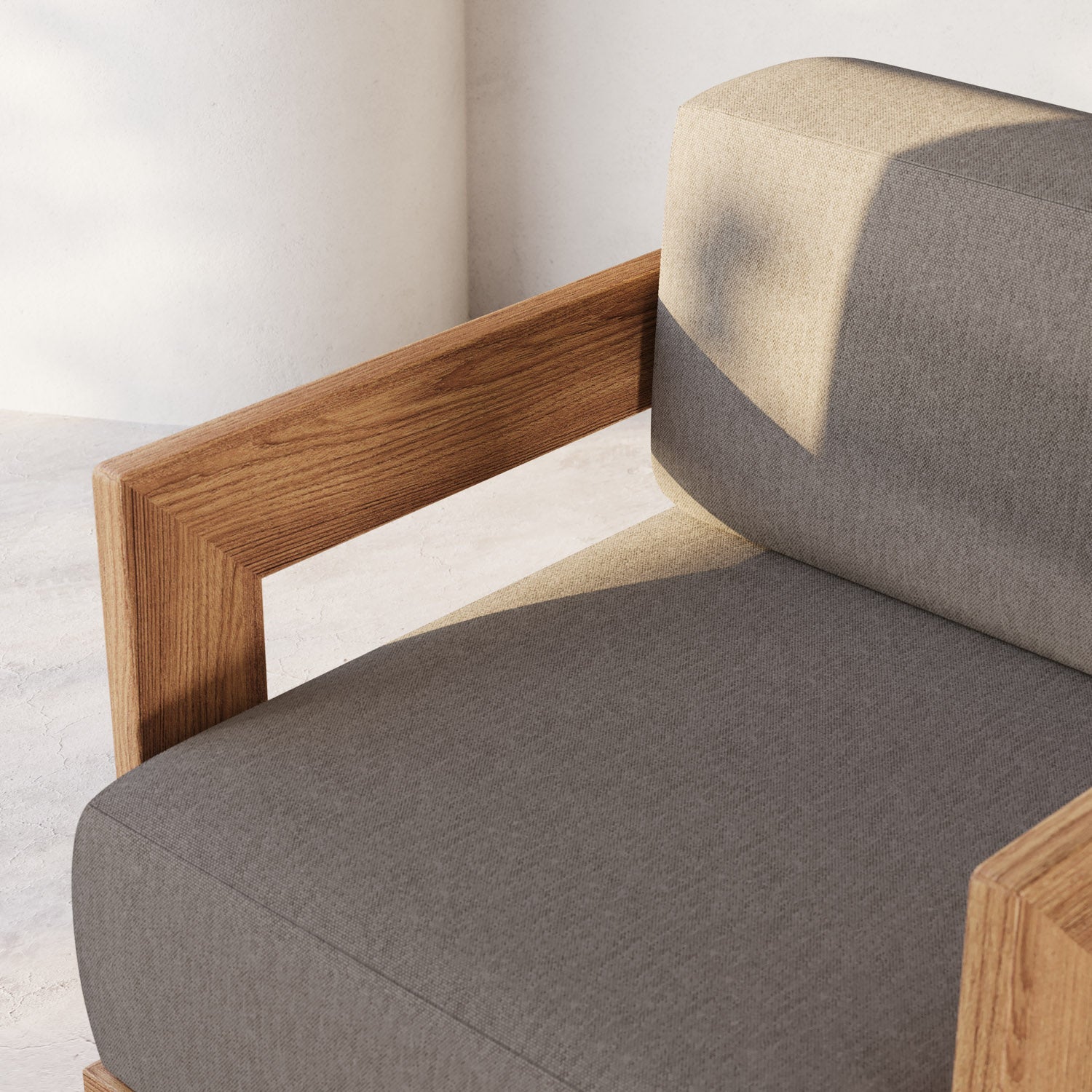 S2 Teak Double Chaise Lounge