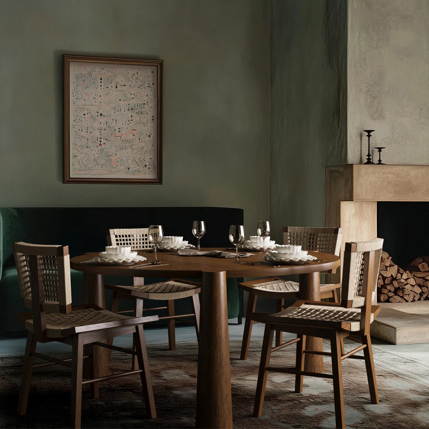 Mercier Dining Chair (Walnut) at 14 Crosby