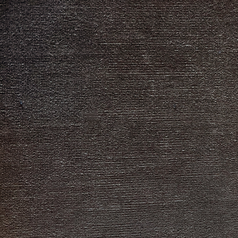 Lemieux et Cie Plush Velvets in charcoal, fabric swatch with fine horizontal texture, shown on white studio backdrop.