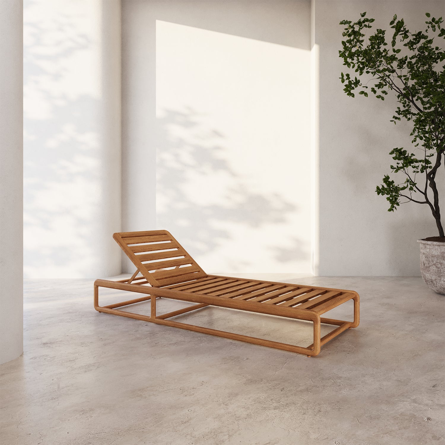 Dock Teak Chaise Lounge