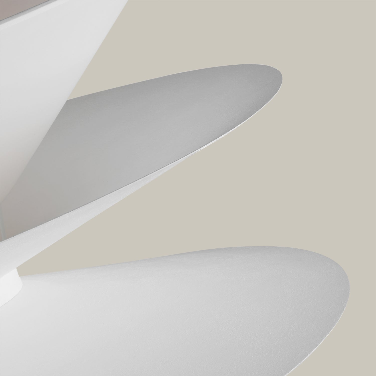 Lemieux et Cie Balleroy lighting detail, organic curved forms in neutral tones shown on layered studio backdrop.