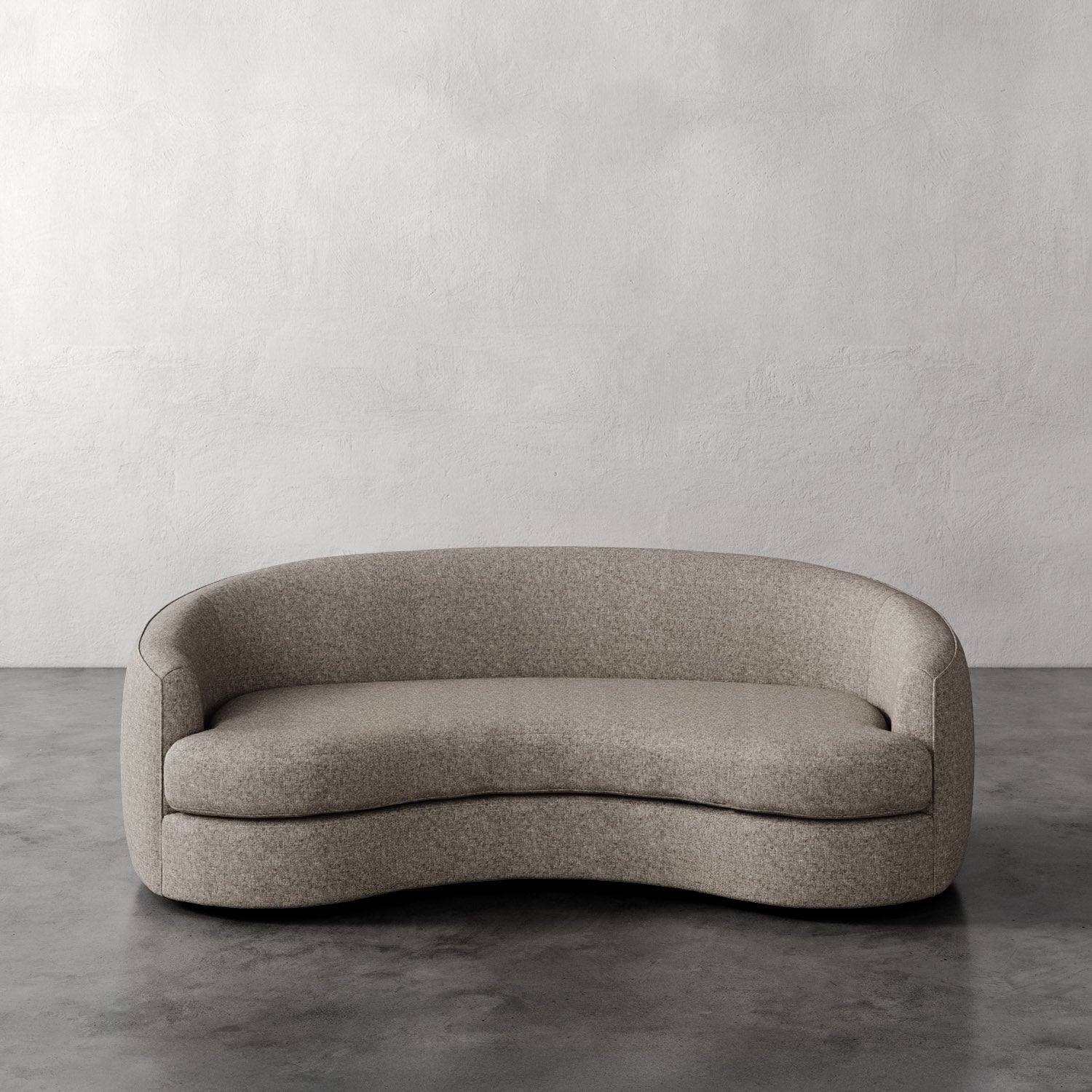 Lemieux Et Cie Rulmann Sofa Beige sofa against a plain gray wall
