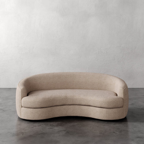 Lemieux Et Cie Rulmann Sofa Beige sofa against a plain gray wall
