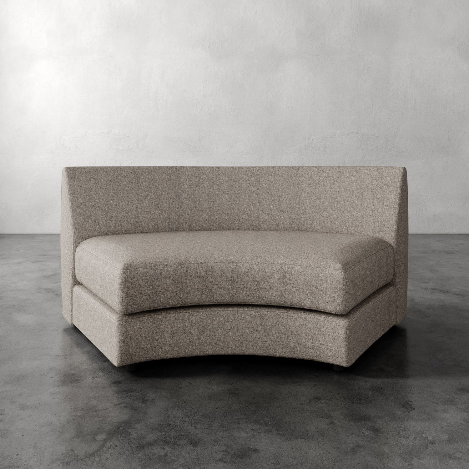 Lemieux Et Cie Rulmann Wedge Modern beige sofa against a plain background