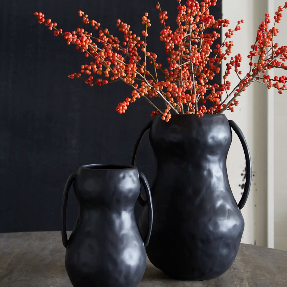 Aquitaine Vases (Black)