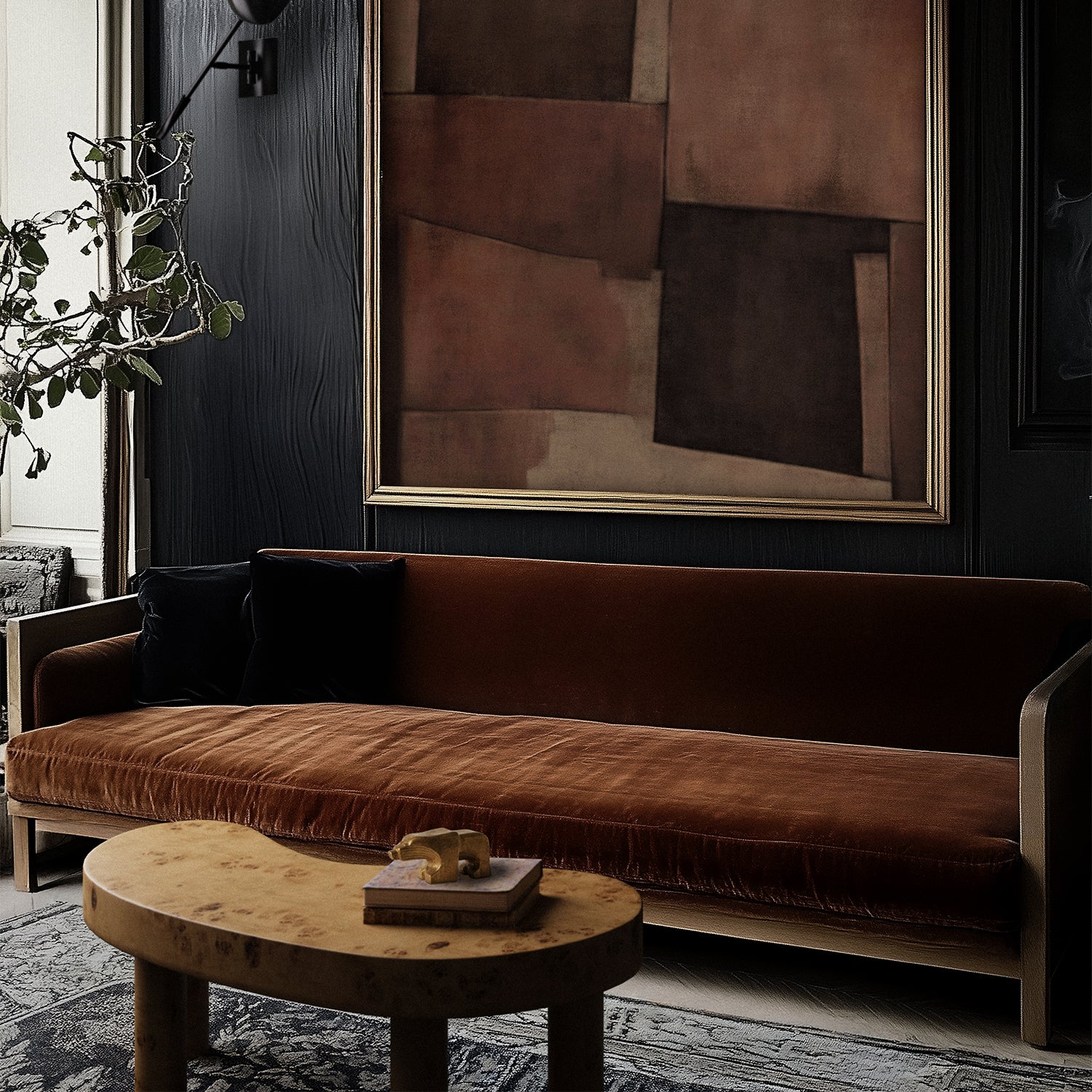 Brenne Burl Coffee Table