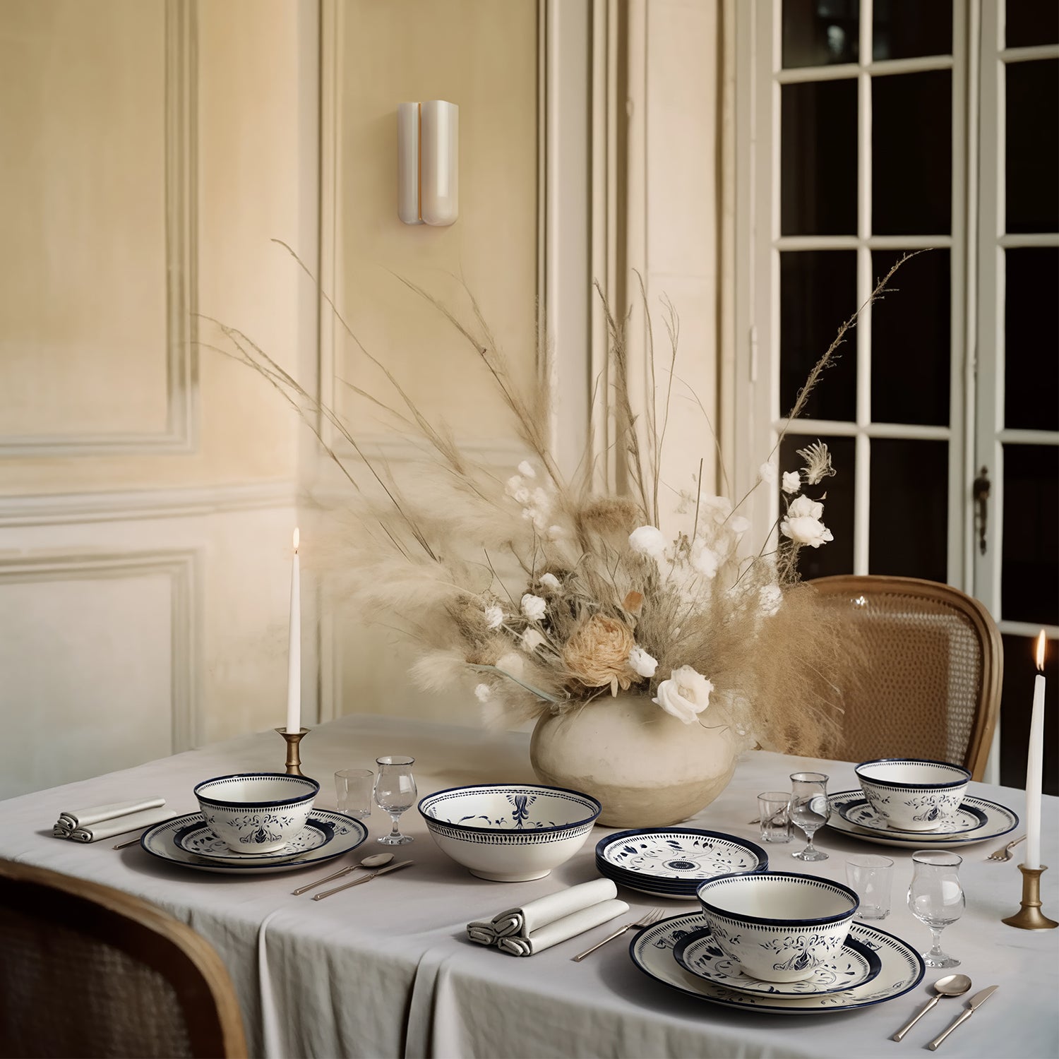 Bruges Porcelain Small Bowl, Set of 4