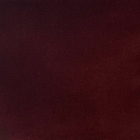 Lemieux et Cie Cotton Velvets in deep burgundy, textile swatch with rich textured surface shown on white studio backdrop.