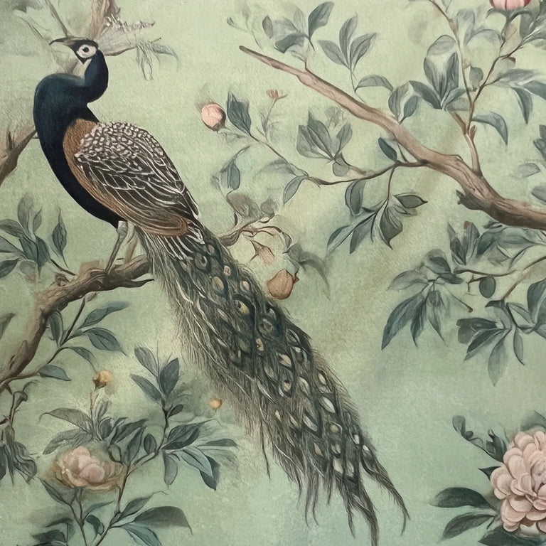 Peacock Plume Fabric by the Yard