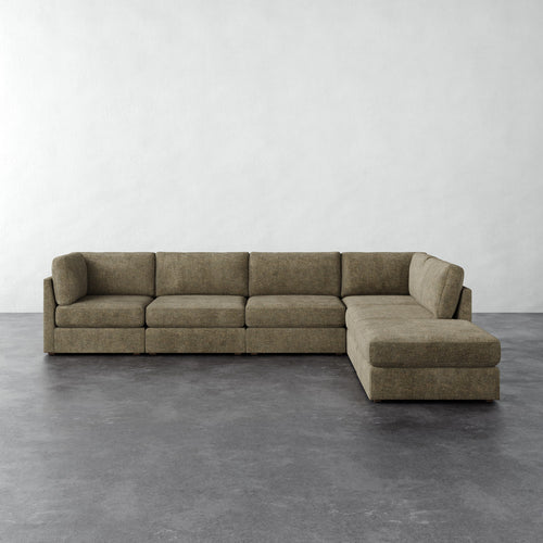 Chanaux 6pc Sectional - Micro Boucle Balsam