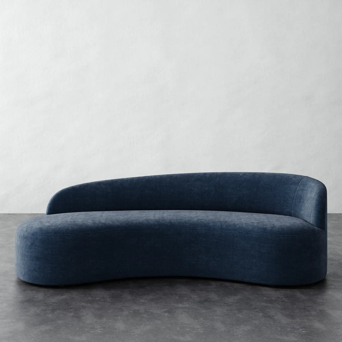 Colette Right Arm Sofa - Indigo Strie Velvet