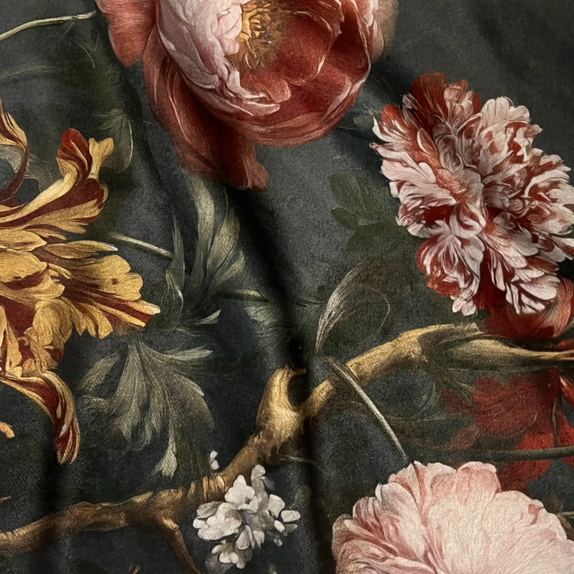 Dutch Rose Velvet Fabric by the Yard