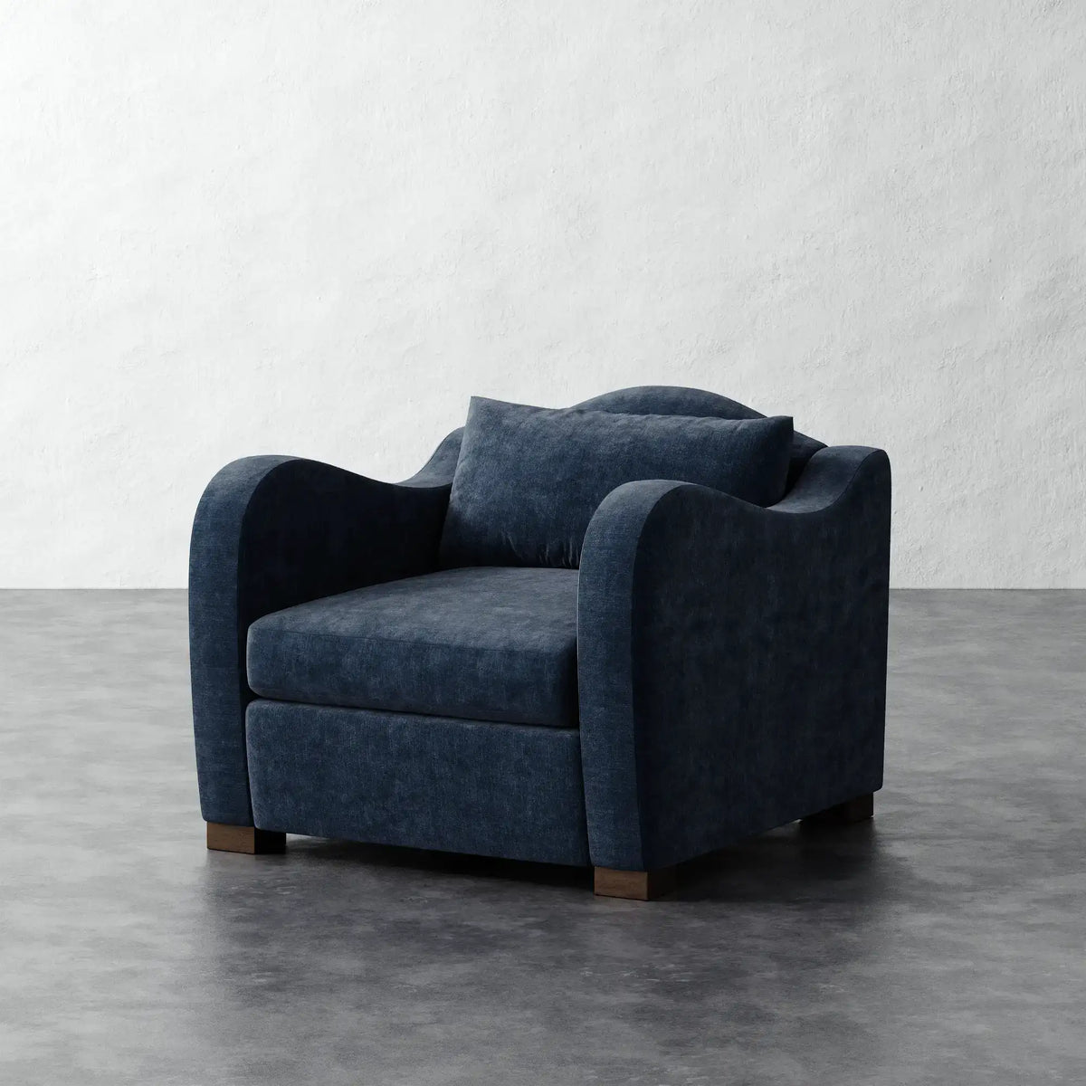 Elodie Chair - Indigo Strie Velvet
