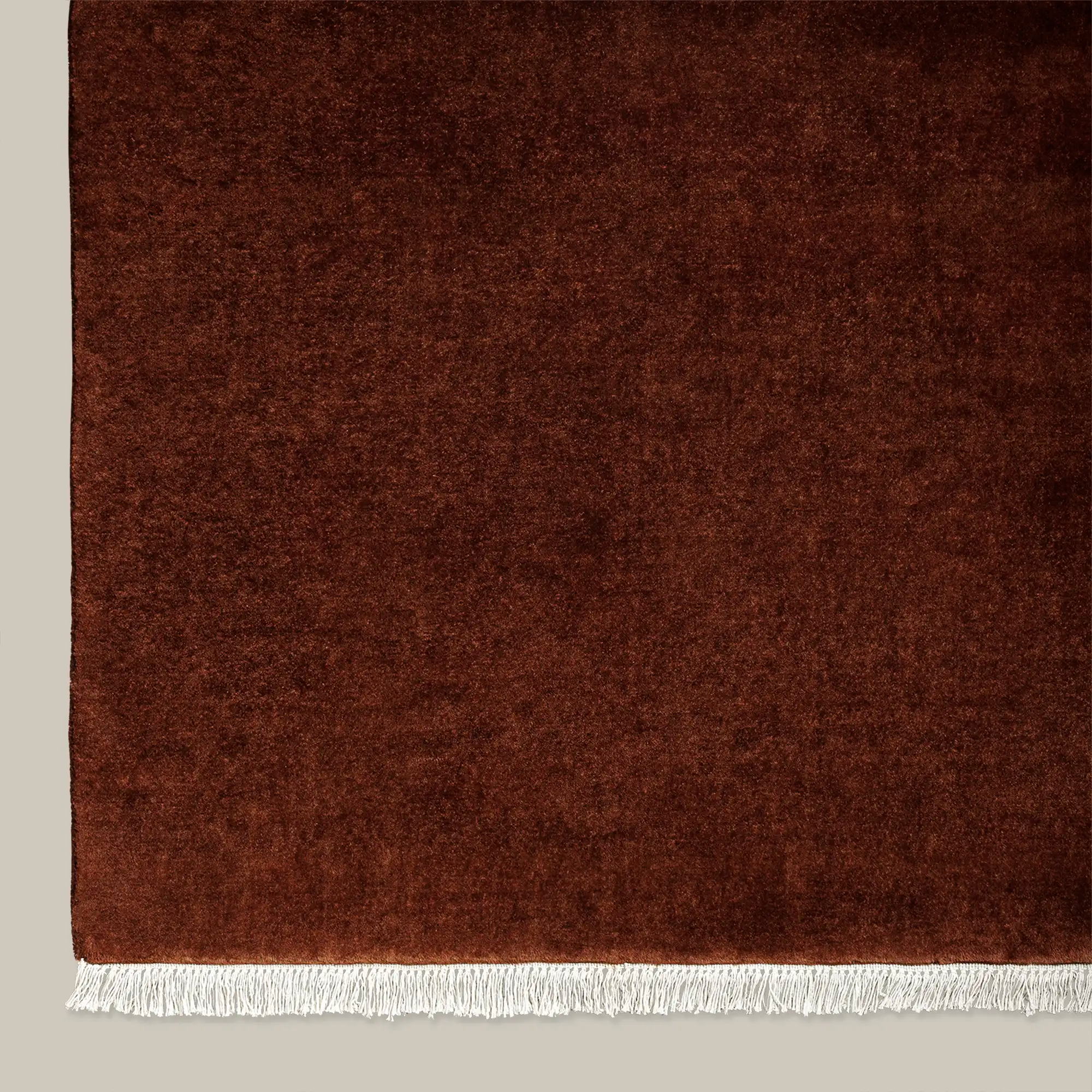 Plume Handmade Wool Rug (Oxblood)