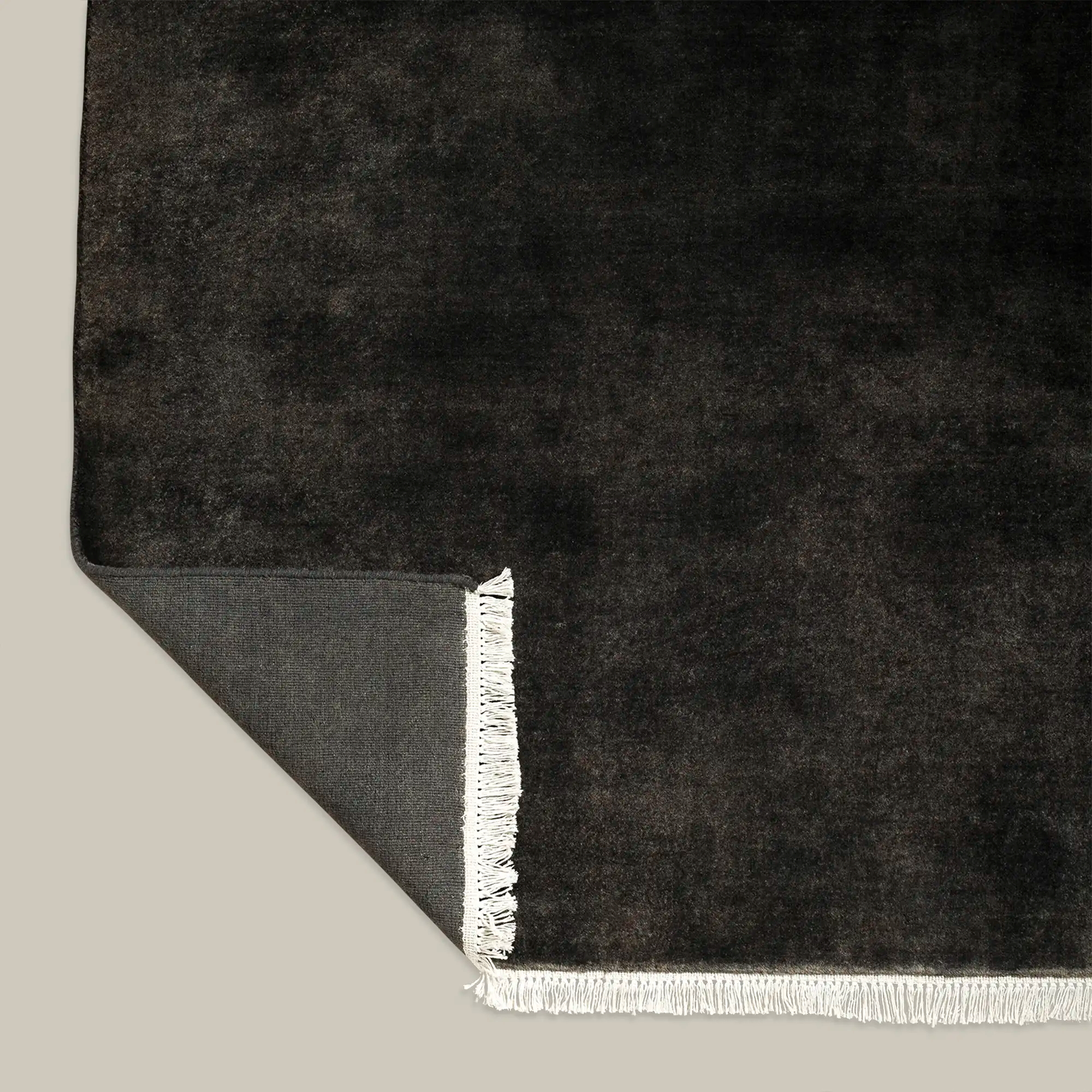 Plume Handmade Wool Rug (Charcoal)