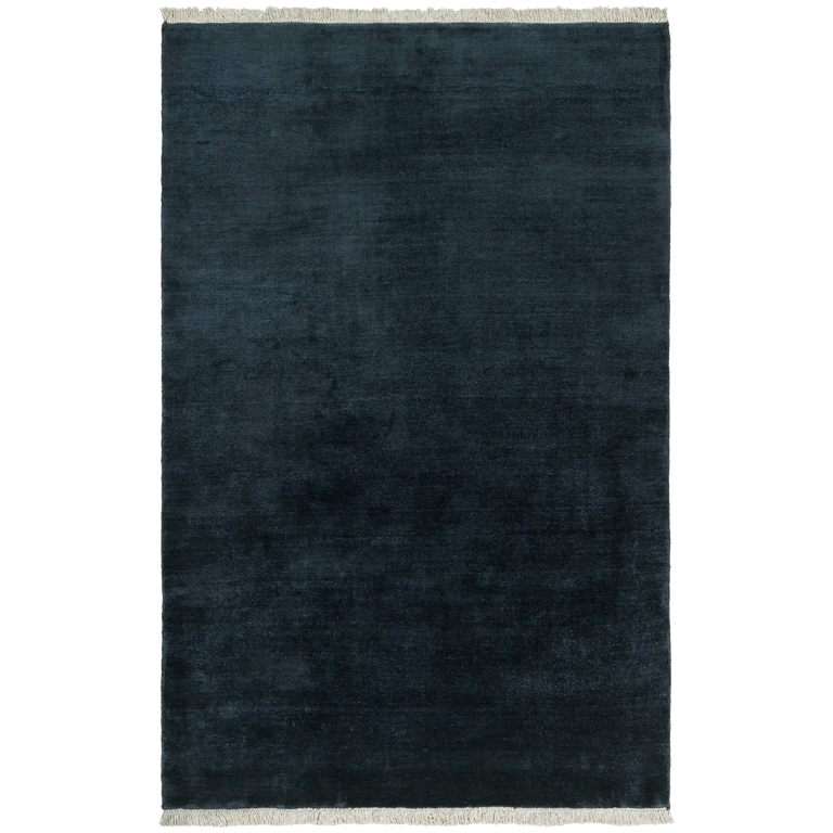 Plume Handmade Wool Rug (Dark Indigo)