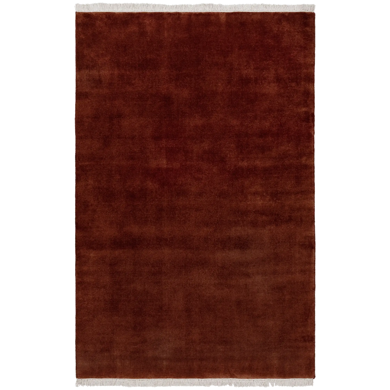 Plume Handmade Wool Rug (Merlot)