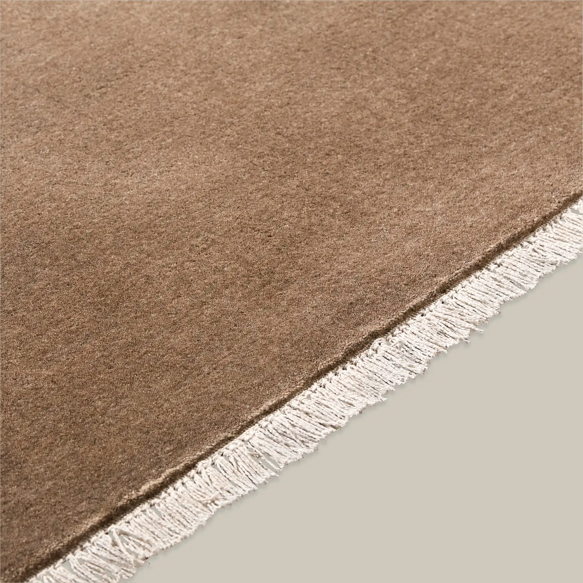 Plume Handmade Wool Rug (Desert Tan)