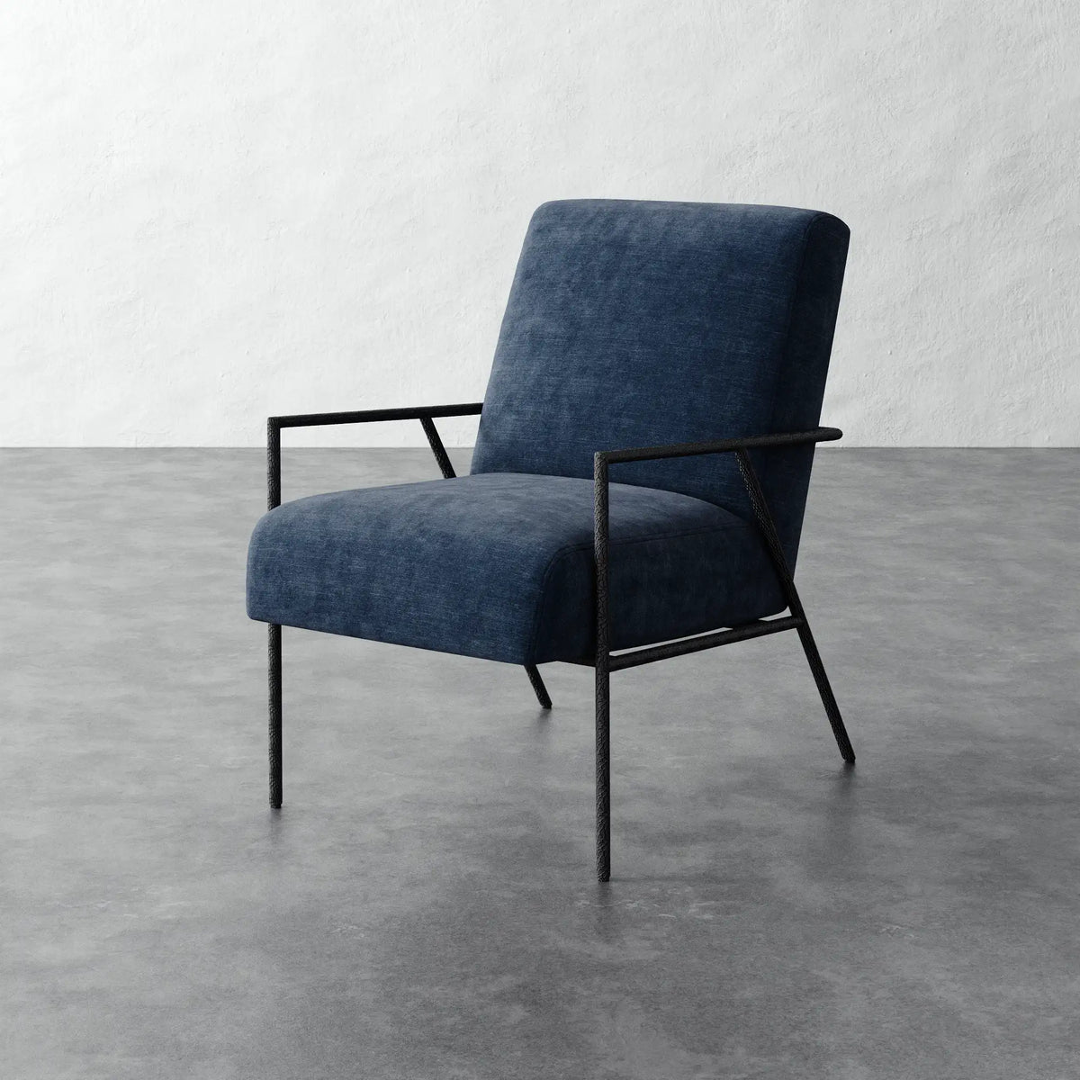 Imane Chair - Indigo Strie Velvet