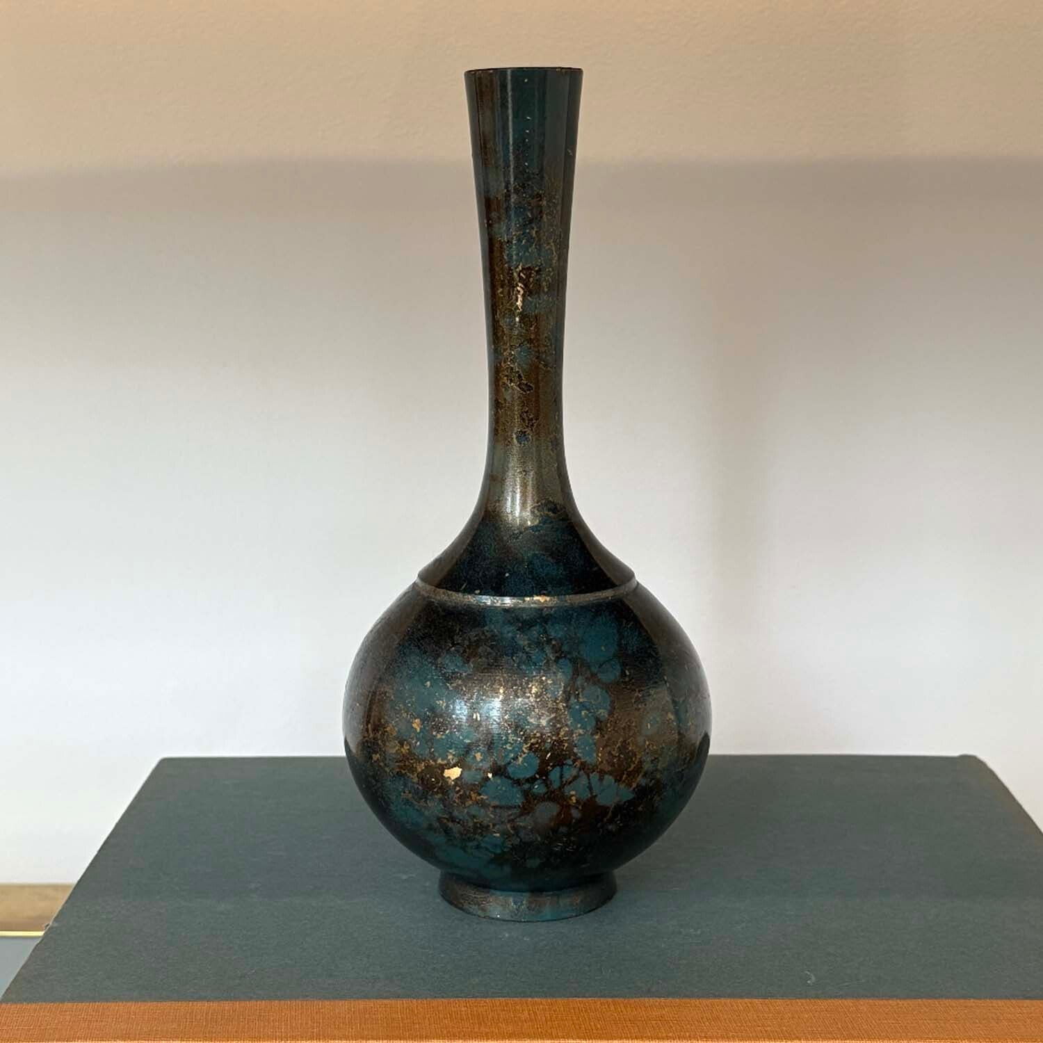 Japanese Takaoka Mottled Bronze Vase