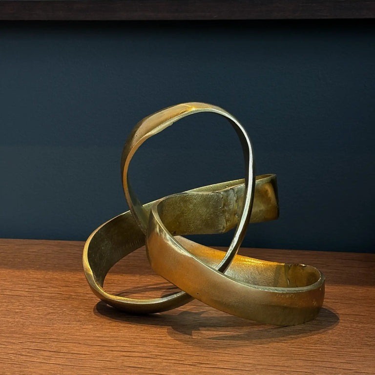 Vintage Brass knot sculpture