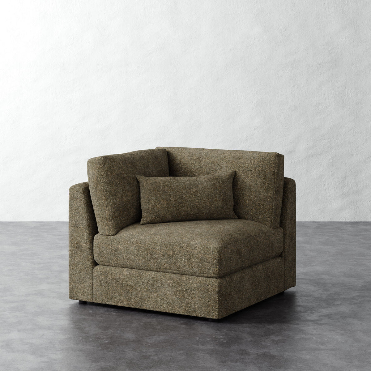 Lacroix Corner Chair - Micro Boucle Balsam