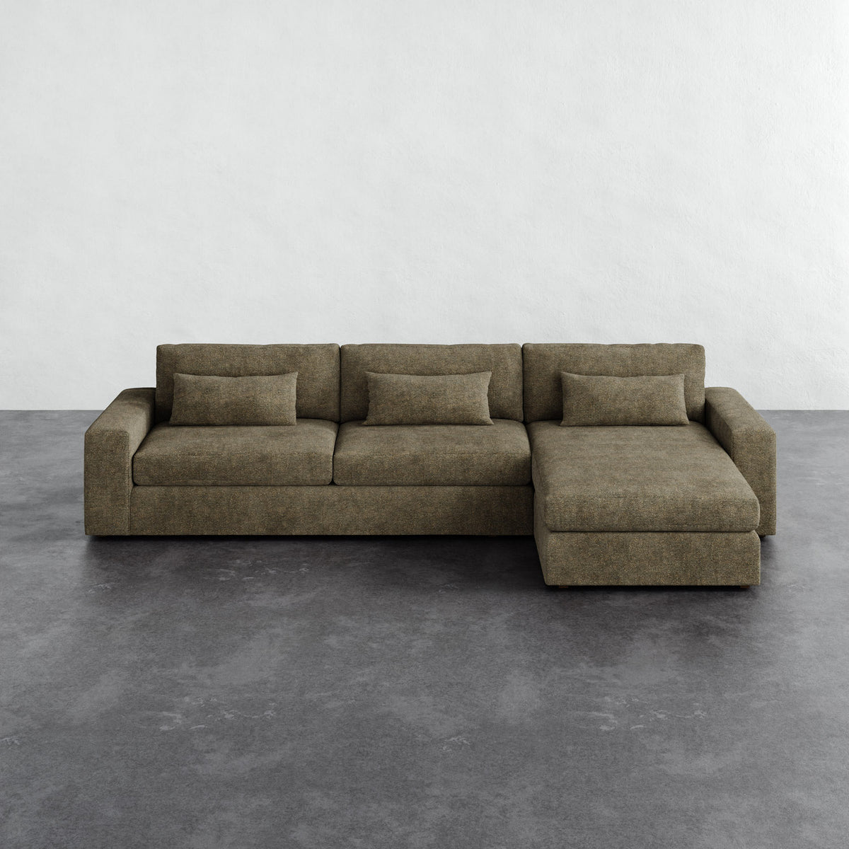 Lacroix Right Chaise & A Half Sectional - Micro Boucle Balsam