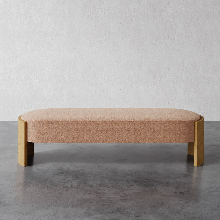 Benoit Bench (Blonde Burl)