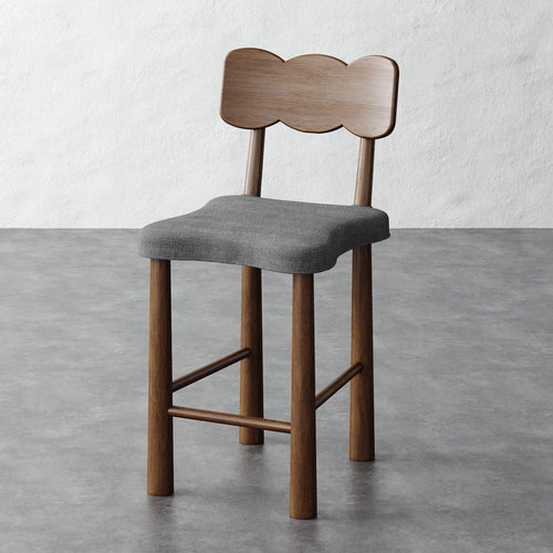 Madeleine Counter Stool - Chunky Basket Pewter