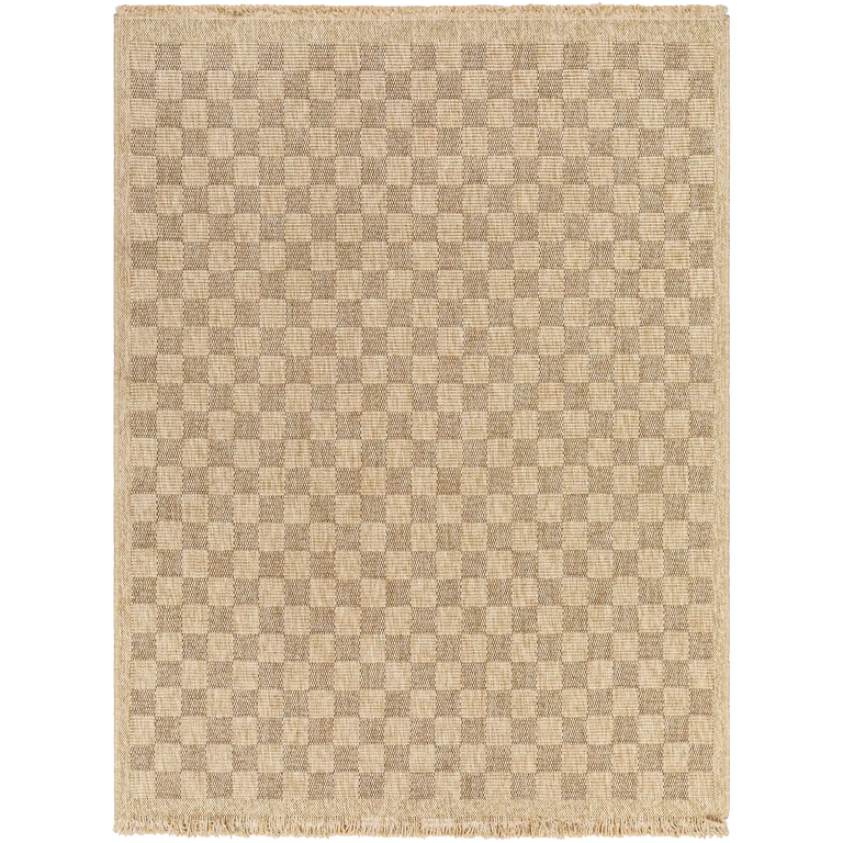 Carreaux Outdoor Rug (Natural / brown)