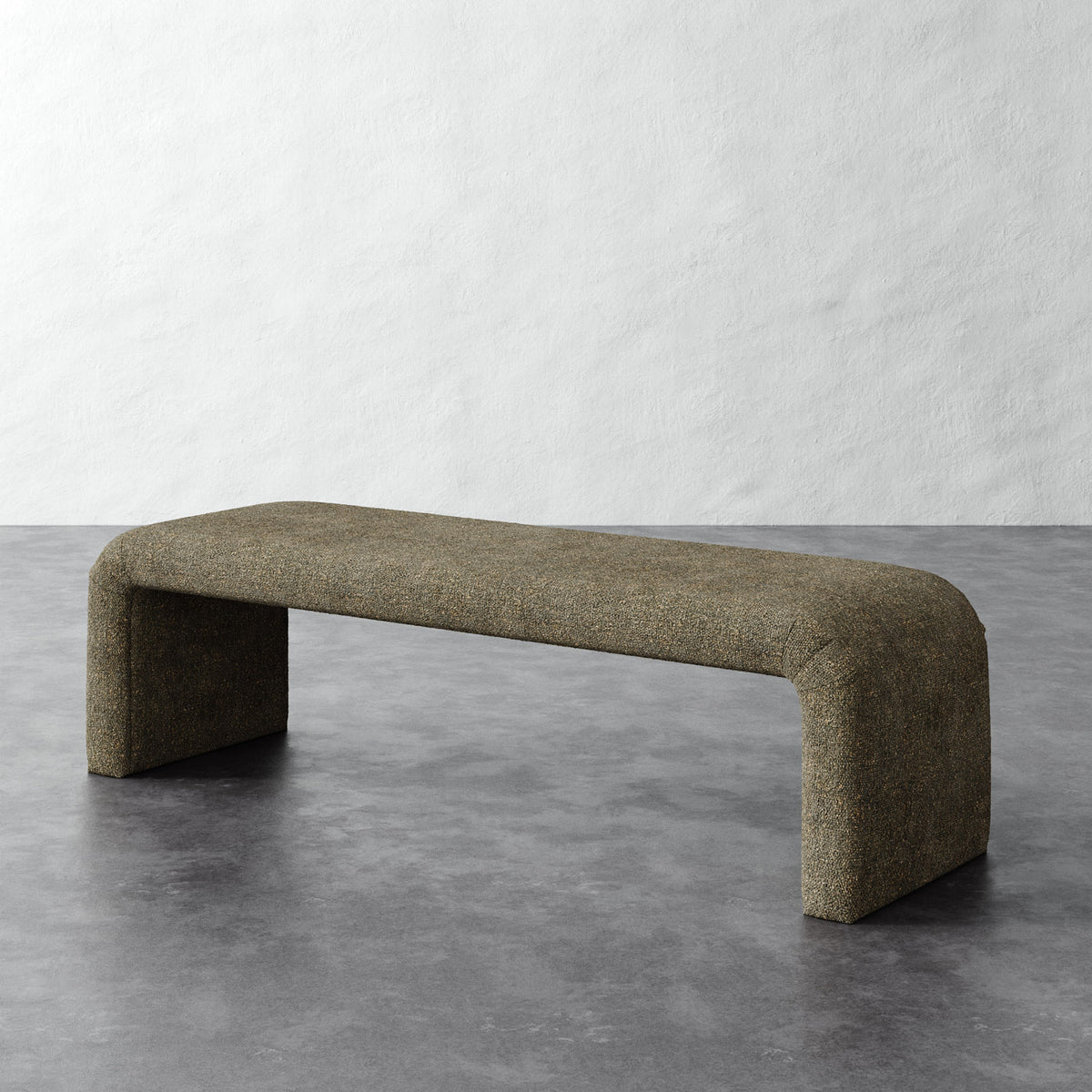 Nadia 62in Bench - Micro Boucle Balsam