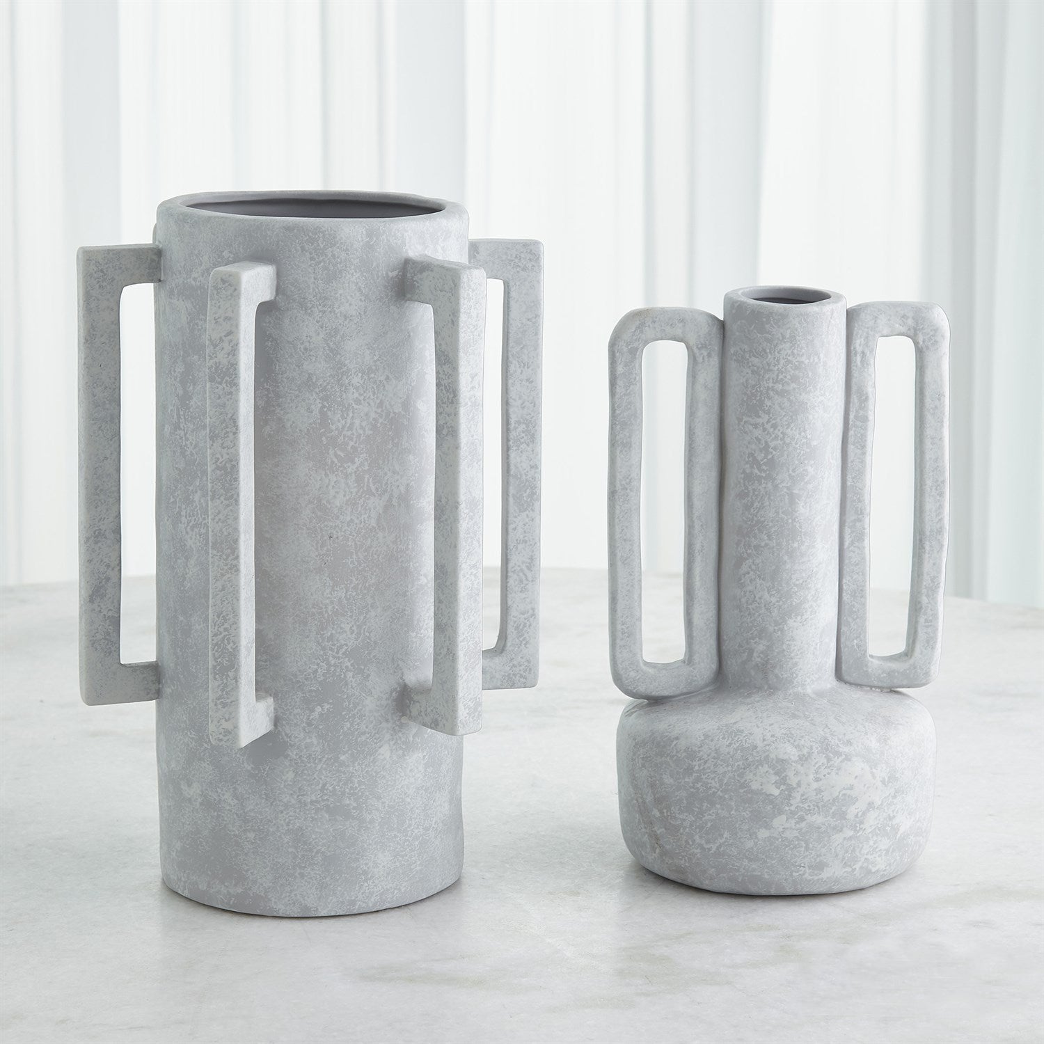 Normandie and Bretagne Vase Collection - (Light Grey)