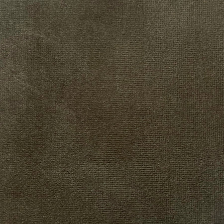 Lemieux et Cie Cotton Velvets swatch in deep brown, textured surface with soft sheen and directional nap visible in close detail.