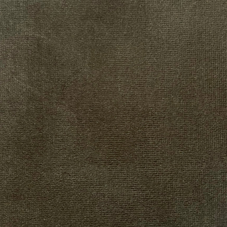 Lemieux et Cie Cotton Velvets swatch in deep brown, textured surface with soft sheen and directional nap visible in close detail.