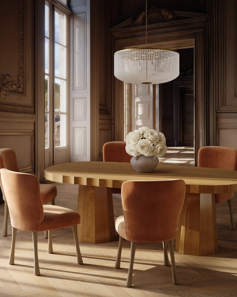 Ondara Fluted Dining Table Oblong