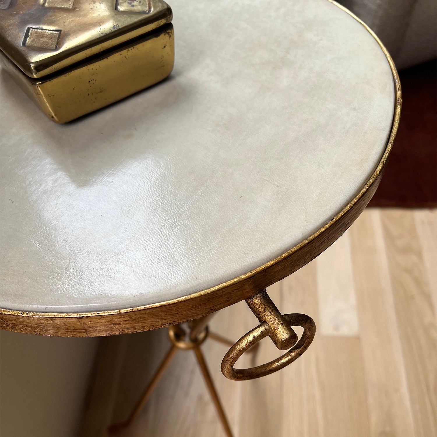 Gilt Iron and Parchment Tables