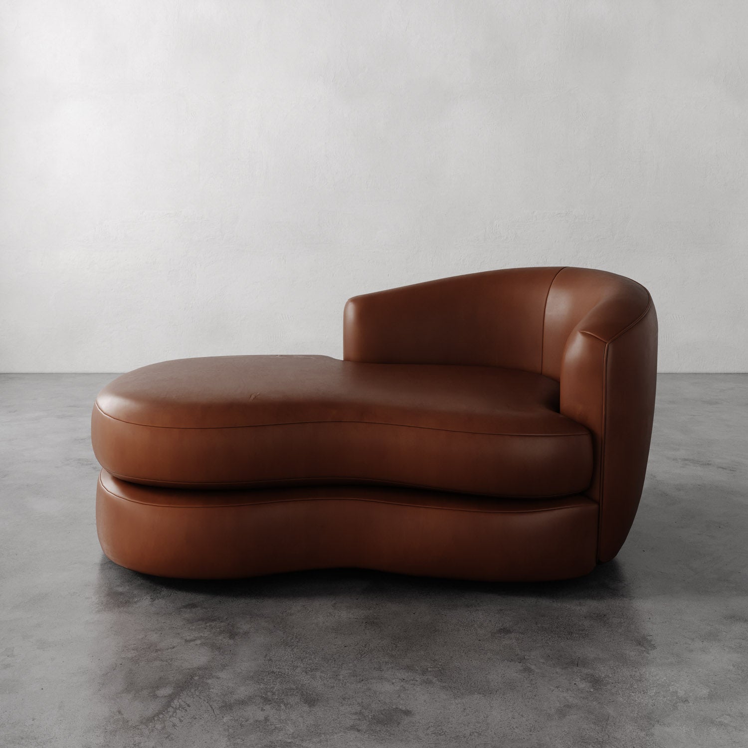 Rulmann Leather Right Arm Chaise