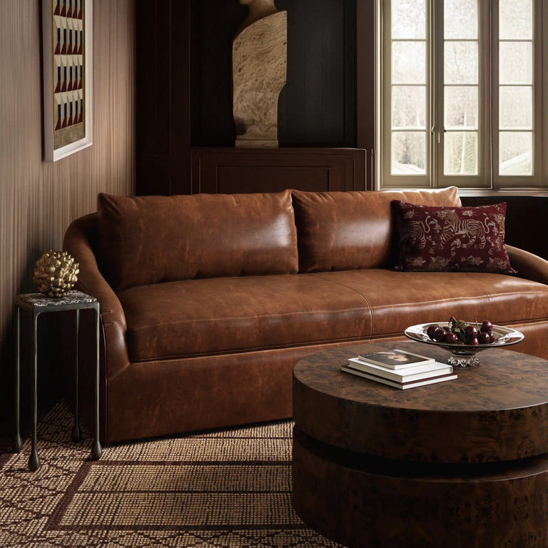 Rousseau Leather Sofa