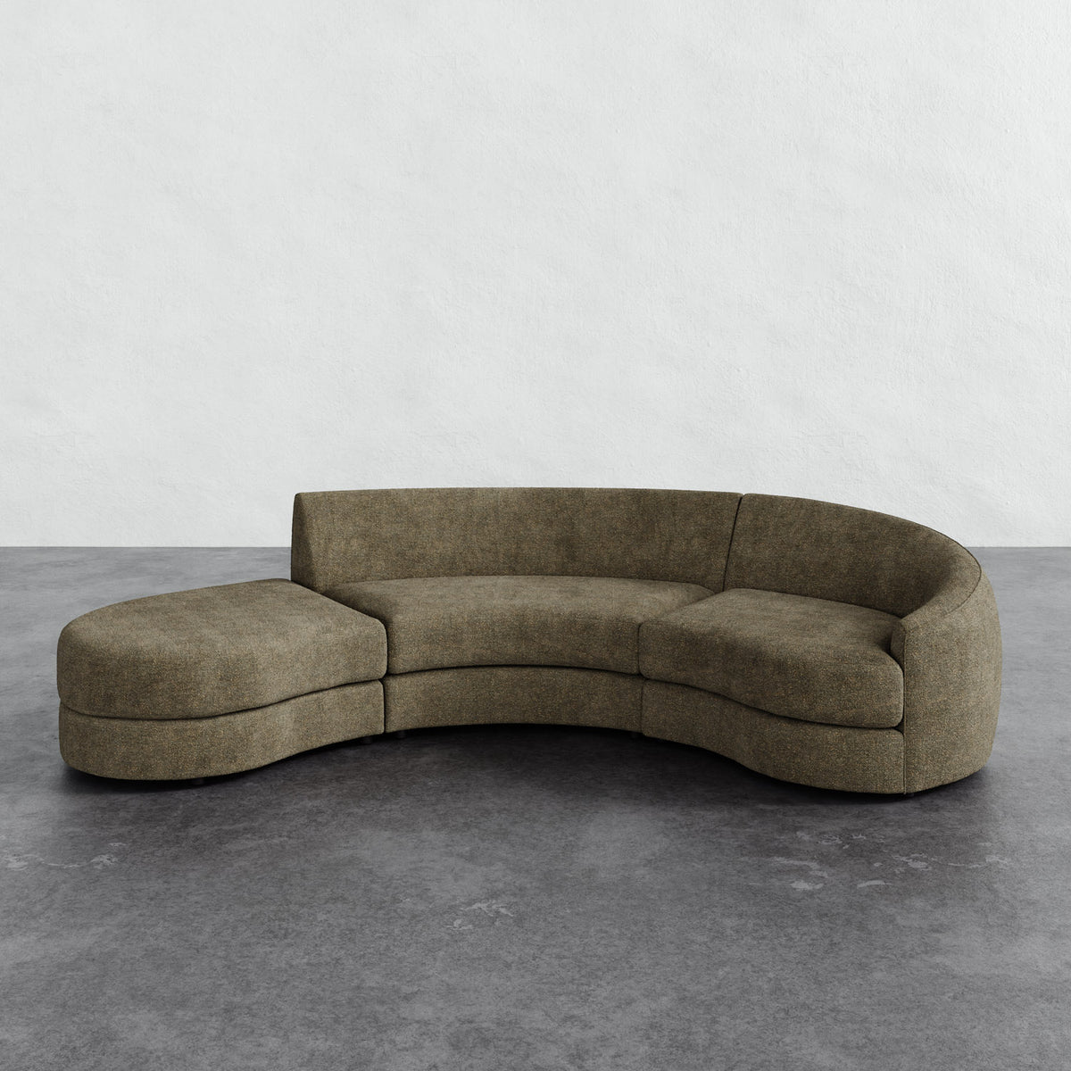 Rulmann 3-Piece Right Sectional - Micro Boucle Balsam