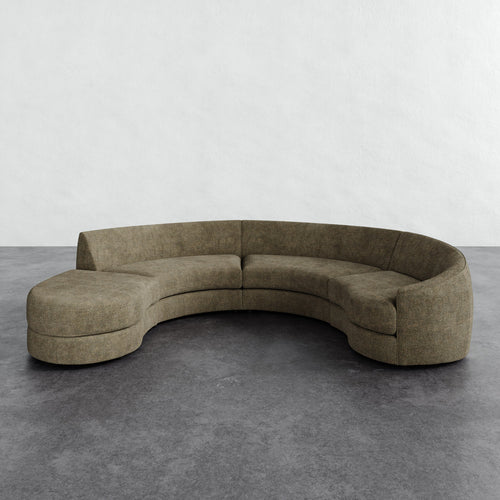 Rulmann 4-Piece Right Sectional - Micro Boucle Balsam