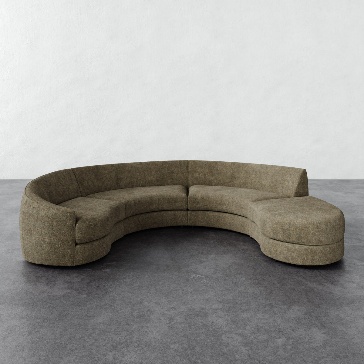 Rulmann 4pc Left Sectional - Micro Boucle Balsam