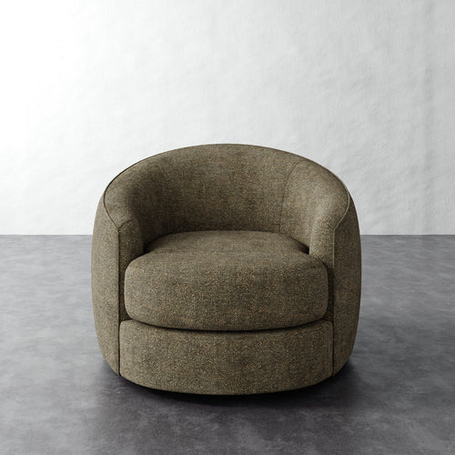 Rulmann Full Swivel Chair - Micro Boucle Balsam