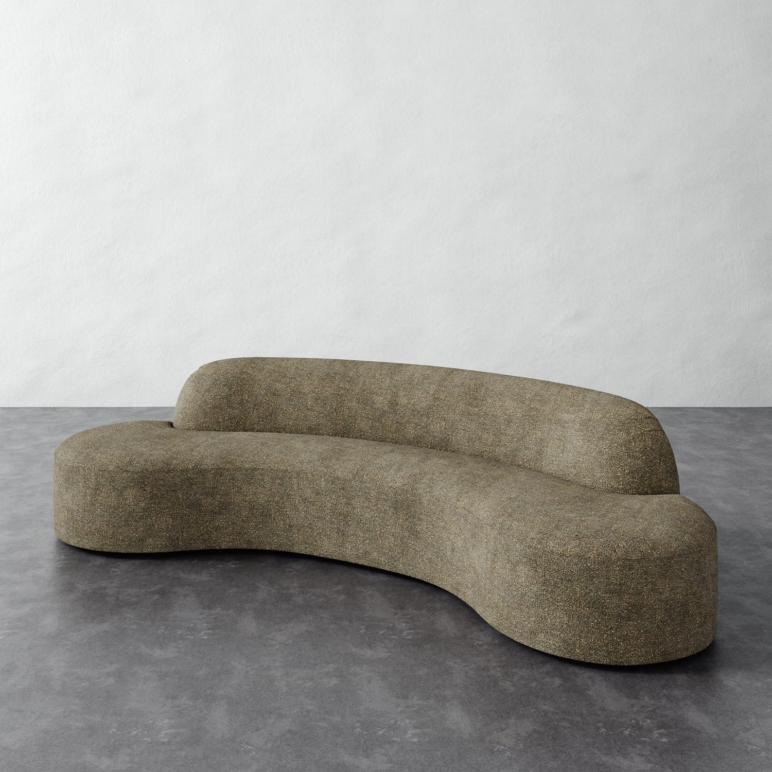 Selune 1pc Straight Back Sofa - Micro Boucle Balsam