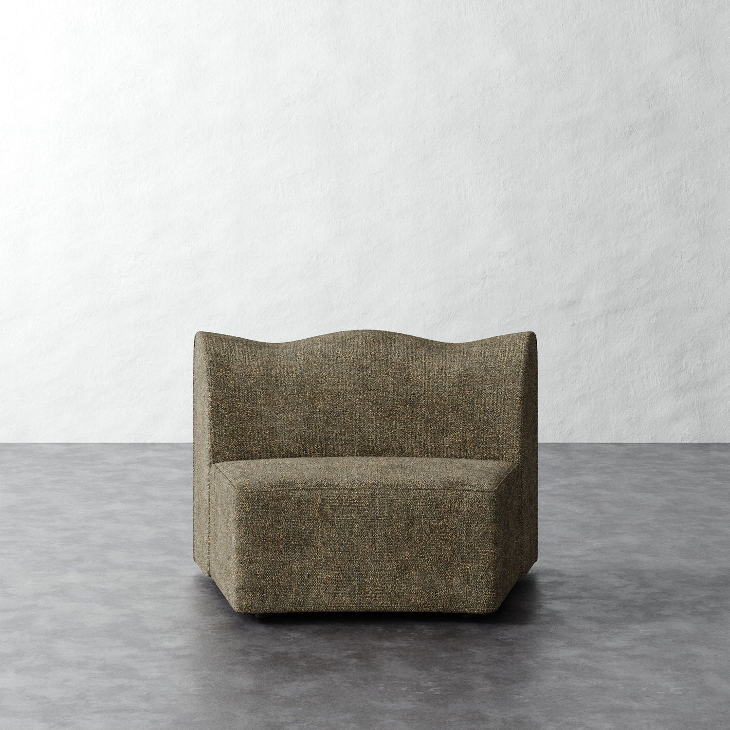 Serpentine Sectional - Micro Boucle Balsam
