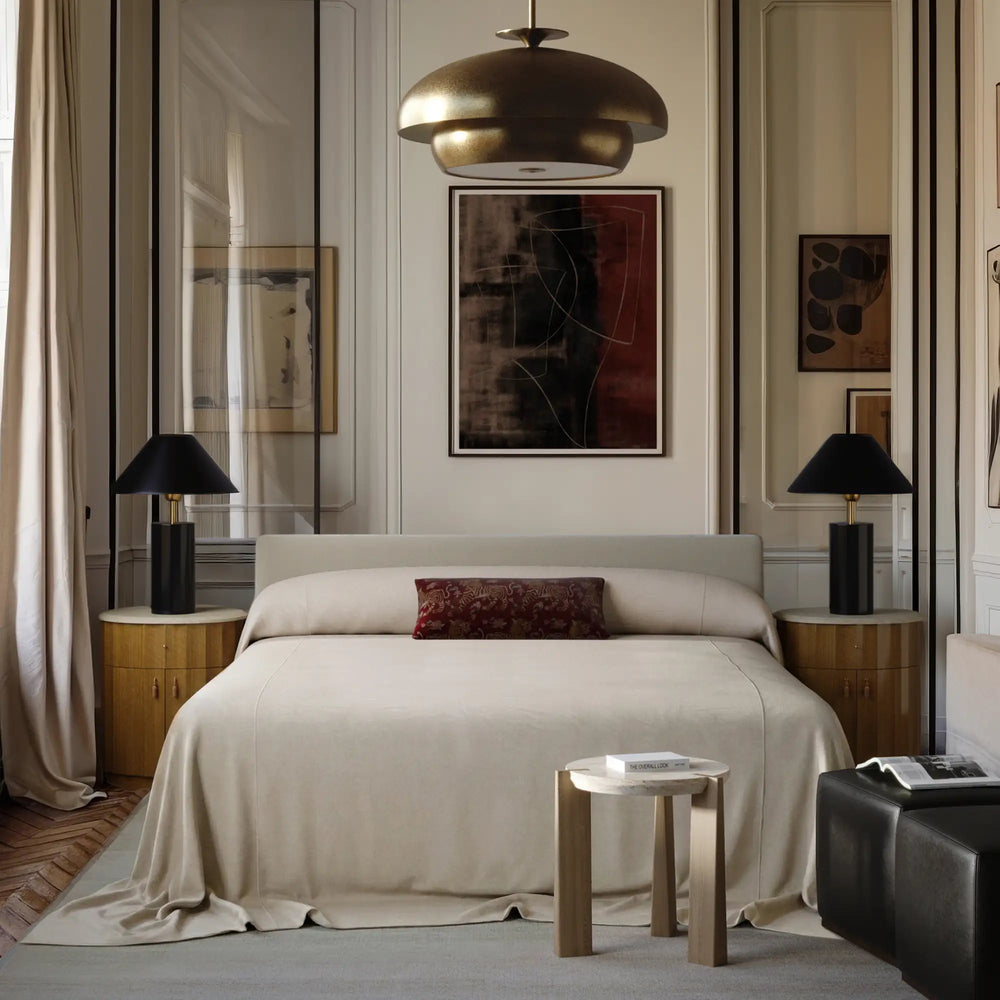 Heavy Linen Coverlet, Soft White