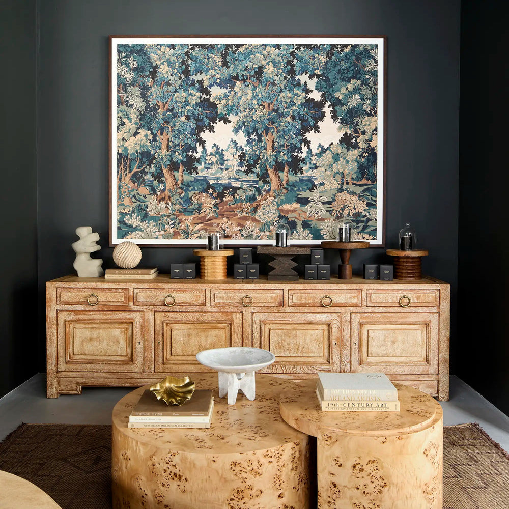 Large Cerused Oak Sideboard, 1950s