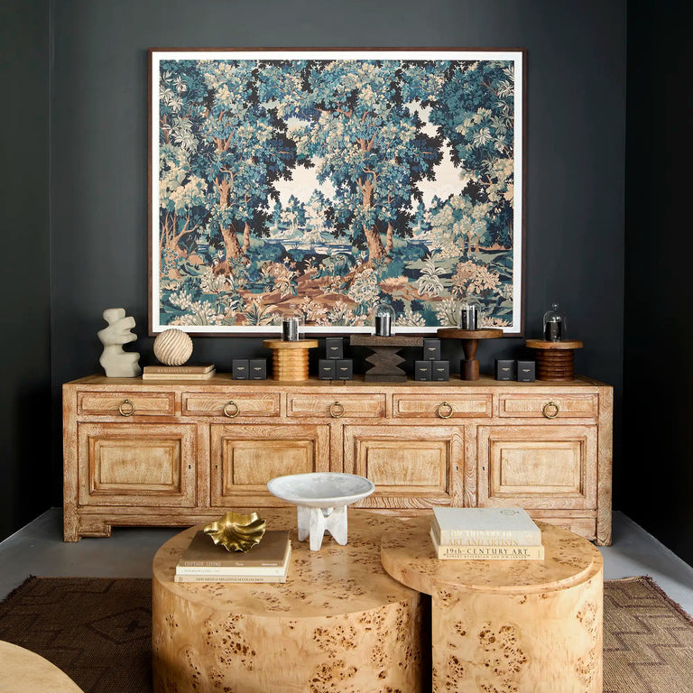 Large Cerused Oak Sideboard, 1950s